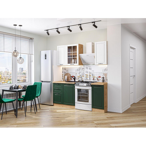 Дублин-04 Special White/Special Green 2140*1300*600