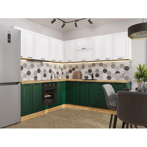 Дублин-02 Special White/Special Green 2140*2200/2400*600