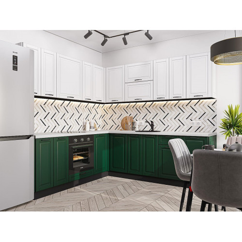Дублин-02 Special White/Special Green 2140*2200/2400*600