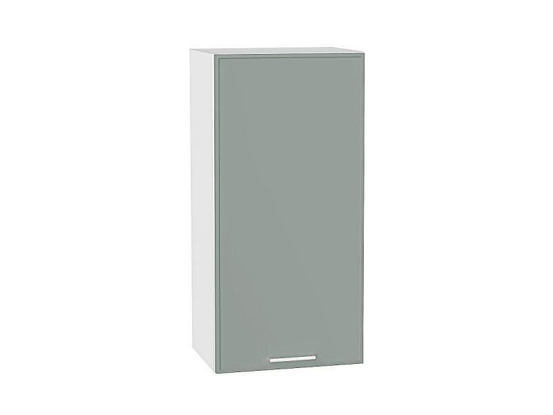 920*450*321 Шкаф верхний с 1-ой дверцей Квадро Аквамарин/Белый