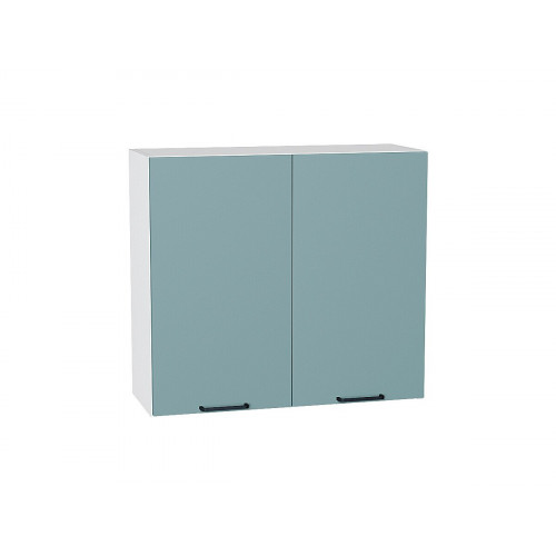 716*800* Шкаф верхний с 2-мя дверцами Флэт Grey-green In 2S Белый