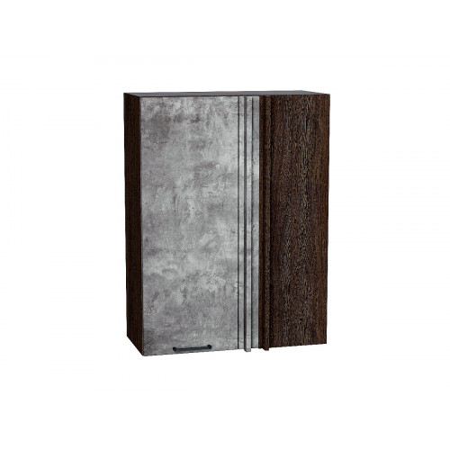 920*700* Шкаф верхний прямой угловой Флэт Temple Stone 2S Graphite
