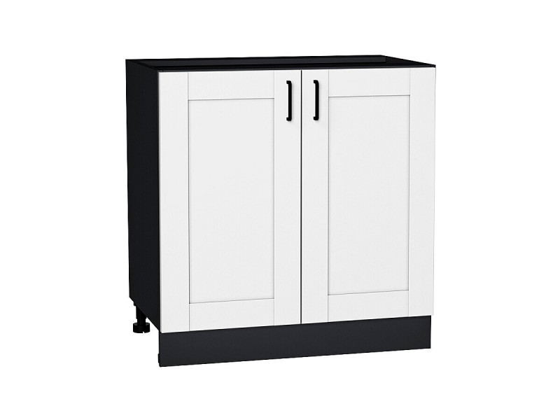 Кухня 816*800*Шкаф нижний с 2-мя дверцами Лофт Super White/Graphite