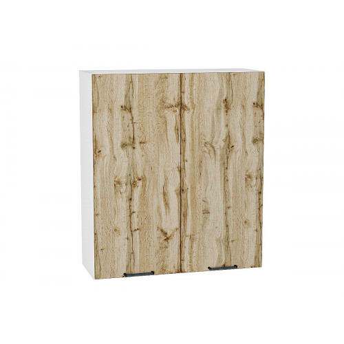 920*800* Шкаф верхний с 2-мя дверцами Флэт Wotan Oak 2S Белый