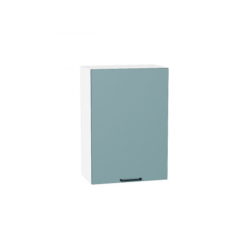 716*500* Шкаф верхний с 1-ой дверцей Флэт Grey-green In 2S Белый