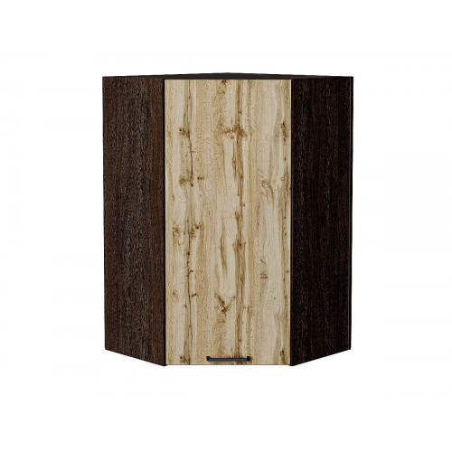920*600*600 Шкаф верхний угловой Флэт Wotan Oak 2S Graphite