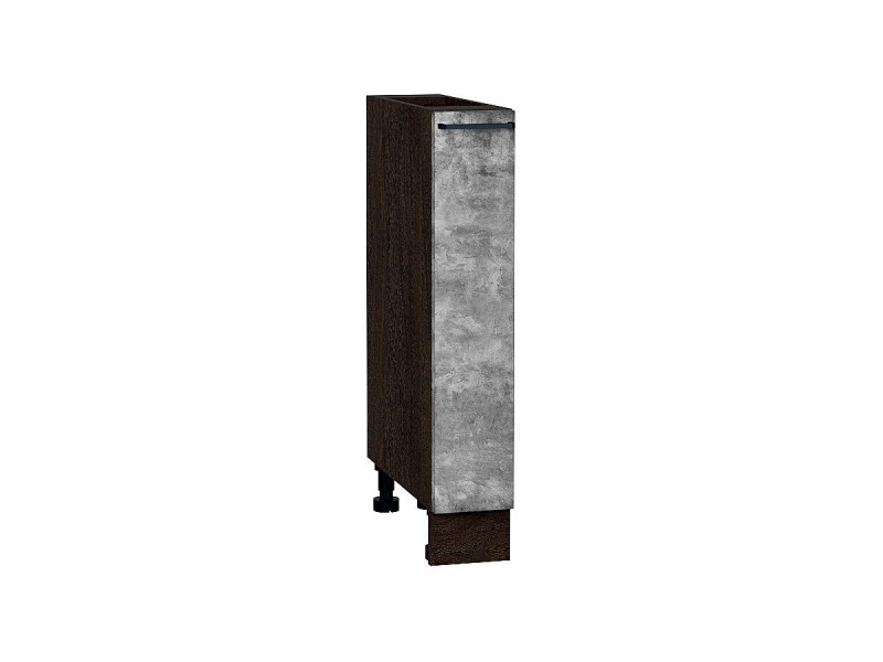 816*150* Шкаф нижний бутылочница Флэт Temple Stone 2S Graphite