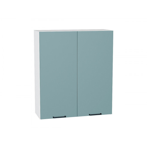 920*800* Шкаф верхний с 2-мя дверцами Флэт Grey-green In 2S Белый