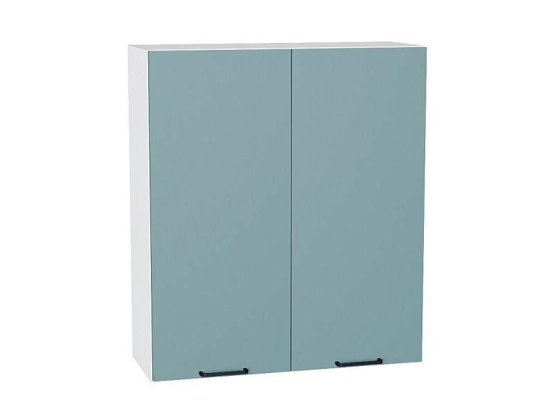 920*800* Шкаф верхний с 2-мя дверцами Флэт Grey-green In 2S Белый