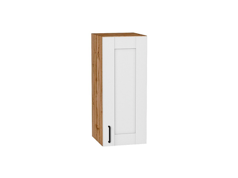 Кухня 716*300*Шкаф верхний с 1-ой дверцей Лофт Super White/Дуб Вотан