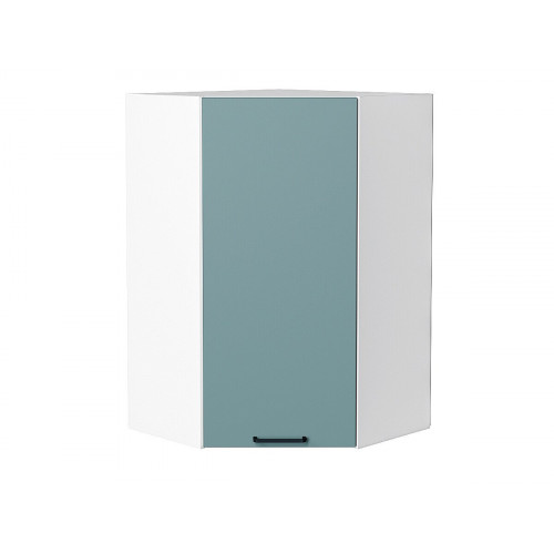 920*600*600 Шкаф верхний угловой Флэт Grey-green In 2S Белый