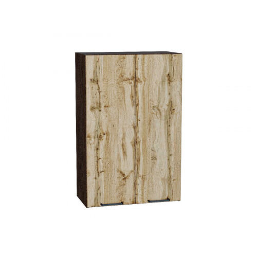 920*600* Шкаф верхний с 2-мя дверцами Флэт Wotan Oak 2S Graphite