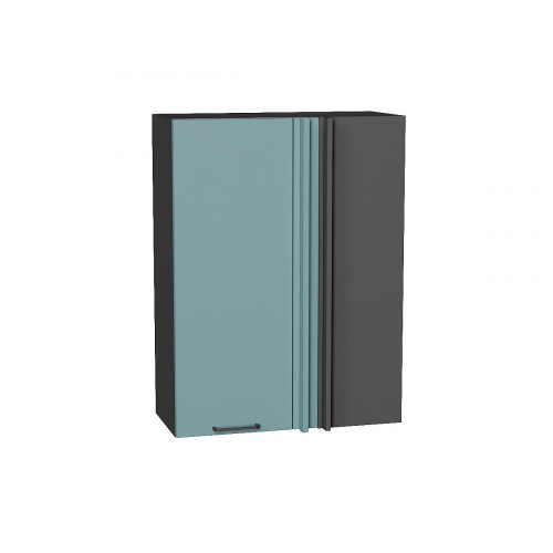 920*700* Шкаф верхний прямой угловой Флэт Grey-green In 2S Graphite