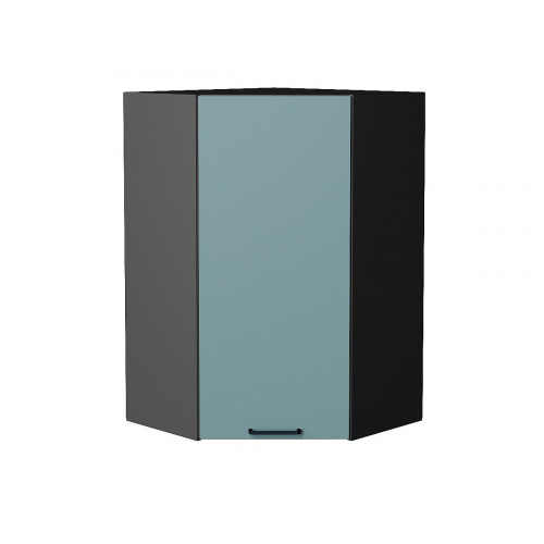920*600*600 Шкаф верхний угловой Флэт Grey-green In 2S Graphite