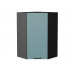 920*600*600 Шкаф верхний угловой Флэт Grey-green In 2S Graphite