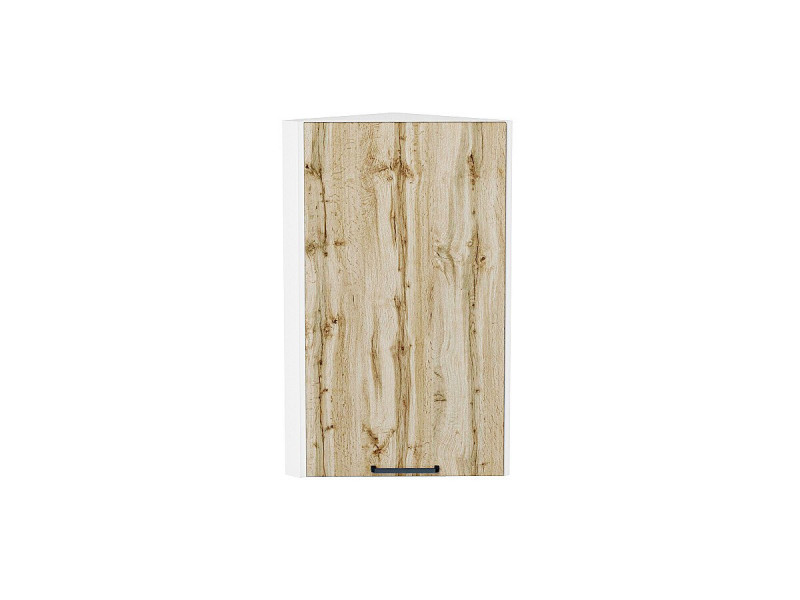 716*300*306 Шкаф верхний торцевой Флэт Wotan Oak 2S Белый