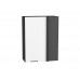 920*700* Шкаф верхний прямой угловой Флэт White In 2S Graphite