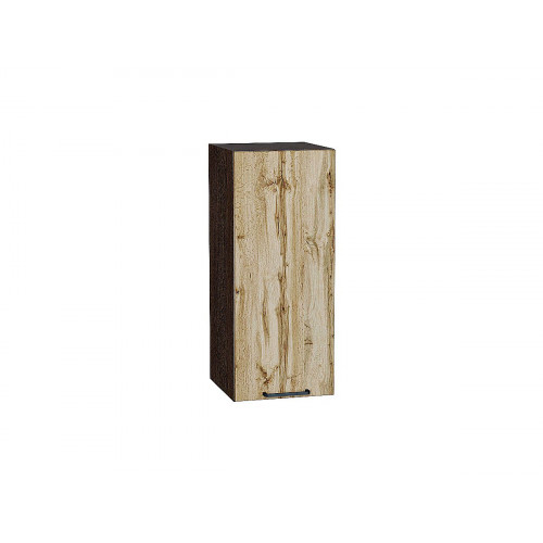 716*300* Шкаф верхний с 1-ой дверцей Флэт Wotan Oak 2S Graphite