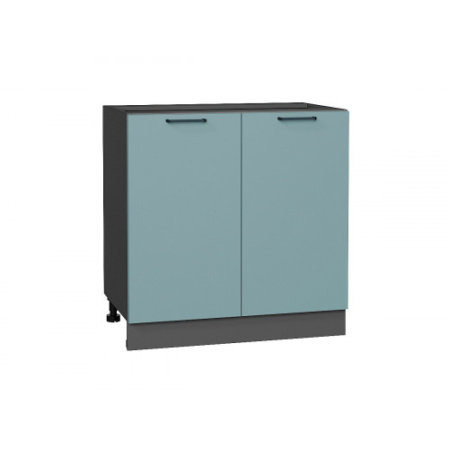 816*800* Шкаф нижний с 2-мя дверцами Флэт Grey-green In 2S Graphite