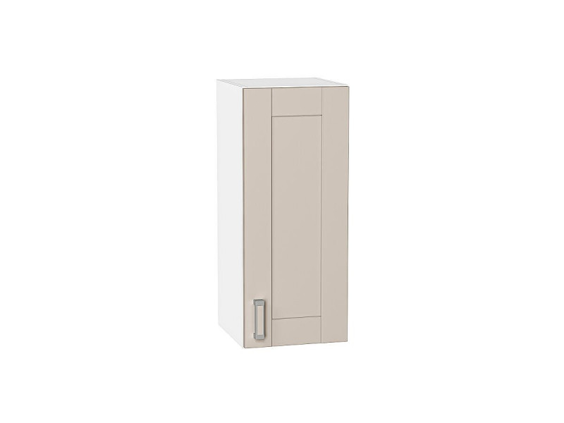 Кухня 716*300*Шкаф верхний с 1-ой дверцей Лофт Cream Silk/Белый
