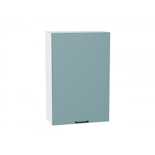920*600* Шкаф верхний с 1-ой дверцей Флэт Grey-green In 2S Белый