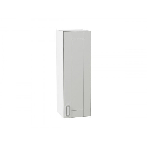920*300*Шкаф верхний с 1-ой дверцей Лофт Grey Silk/Белый