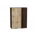 920*700* Шкаф верхний прямой угловой Флэт Wotan Oak 2S Graphite