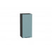 716*300* Шкаф верхний с 1-ой дверцей Флэт Grey-green In 2S Graphite